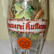 Bierglas Brauerei Kuttenplan